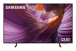 تلفزيون سامسونج QE83S85FAEXIL (شاشة OLED مقاس 83 بوصة، دقة 4K، معالج NQ4 AI Gen2، معدل تحديث 120 هرتز، دعم HDR10+، صوت OTS Lite، تصميم بحواف رفيعة، وضع صانع الأفلام، دعم AirPlay وSmartThings، منافذ HDMI 4K 120Hz)