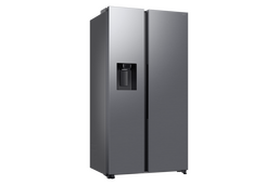 ثلاجة سامسونج RS70F64KETML (سعة 635 لتر، بابان متقابلان Side-by-Side، AI Inverter Compressor، موزّع ماء وثلج، Metal Cooling، دعم SmartThings)