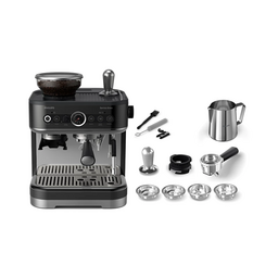 فيليبس ماكينة إسبريسو نصف أوتوماتيكية Barista Brew مع مطحنة مدمجة، أسود